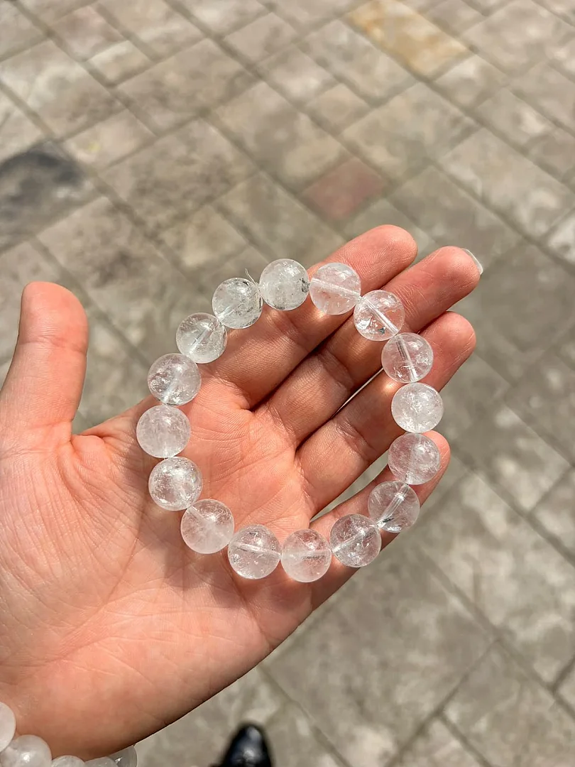 Beyaz Kuvars 14mm Bileklik