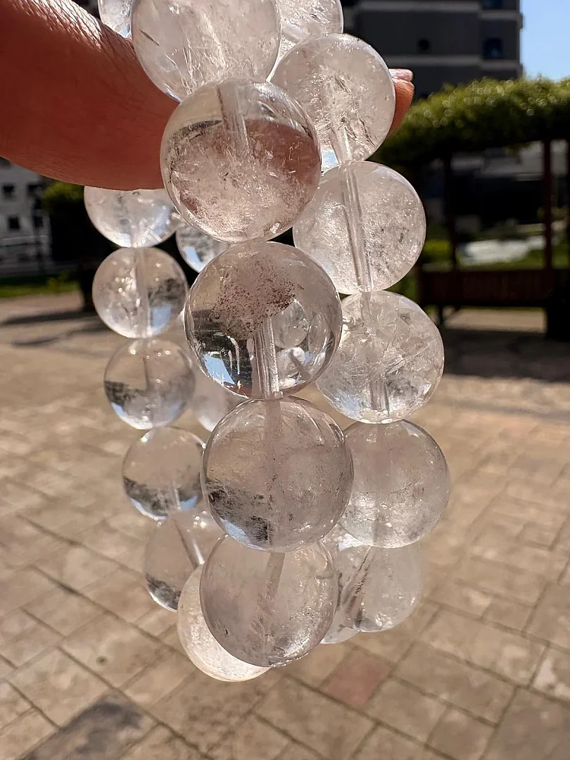 Beyaz kuvars 17 mm Bileklik