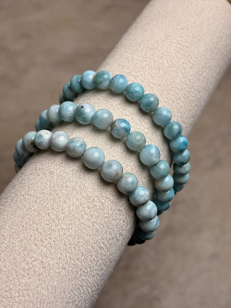 Gem Larimar AA Kalite Bileklik 
