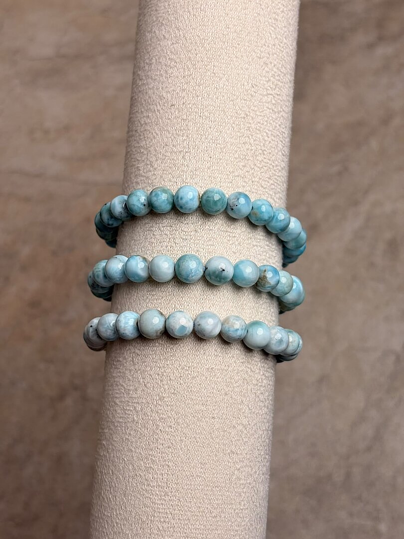 Gem Larimar AA Kalite Bileklik - 2