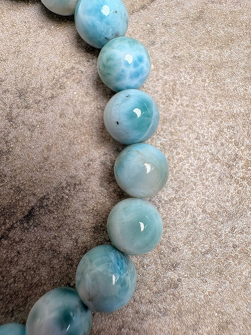 Gem Larimar AA Kalite Bileklik - 5